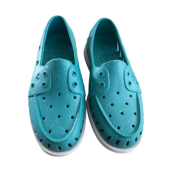 Sperry Top Sider Men Waterproof Boat Shoes A/O Float Size US 6M & 8W Teal - Picture 2 of 8